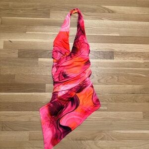 White Fox Mini Halter Dress